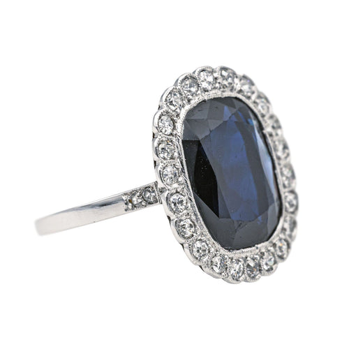 Bague 53 Bague Pompadour Platine Saphir, Diamant 58 Facettes 3904864CN