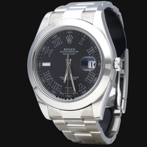 Montre Rolex Montre Datejust Ii 41 Black Roman Dial 58 Facettes MT42276
