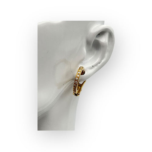 Boucles d'oreilles Créoles or jaune et diamants 58 Facettes 149060553