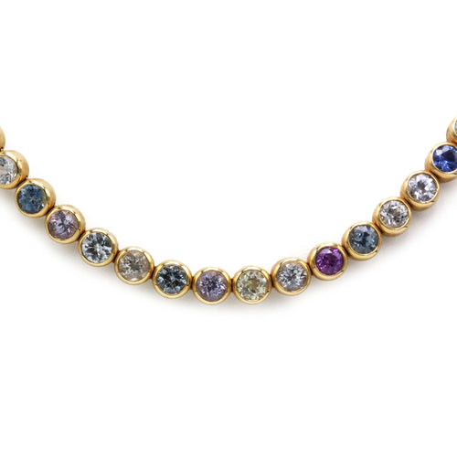 Collier Collier Rivière Or jaune & Saphirs - C.BUCHERER 58 Facettes 250353R