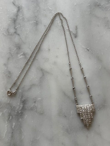 Collier Collier époque Art Déco, diamants 58 Facettes