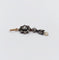 Pendentif Pendentif victorien fleur or jaune et argent, diamants taille roses sur paillon et perle (circa 1880) 58 Facettes A05643