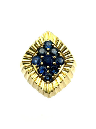 Bague 56 PIAGET - Bague vintage or jaune et saphir 58 Facettes