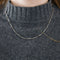 Collier Chaine or jaune et or blanc en or 58 Facettes