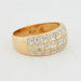 Ring 52 Yellow gold and diamond ring 58 Facettes Ref 1052/18