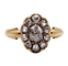 Bague 55 Bague marquise victorienne diamants taillés en roses en or 18k 58 Facettes A06438