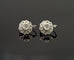 Boucles d'oreilles Dormeuses anciennes or jaune, platine, diamants 58 Facettes