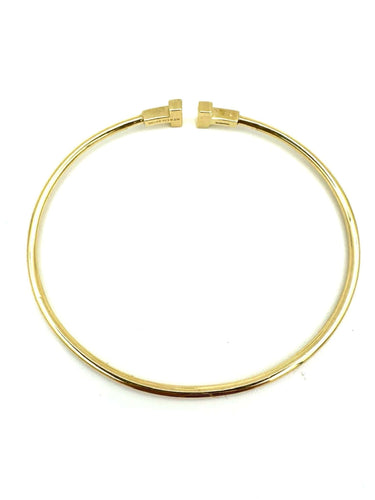 Bracelet TIFFANY & Co. Collection "T", bracelet or jaune 18K 58 Facettes