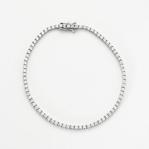 Bracelet Bracelet tennis en or blanc et diamants 58 Facettes B240624