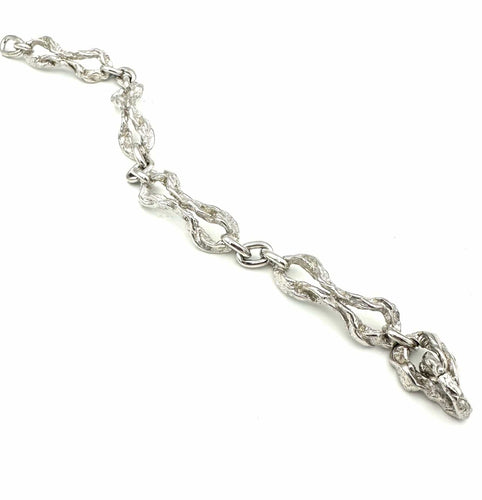 Bracelet GILBERT ALBERT. Bracelet vintage argent 800/00 58 Facettes