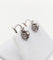 Dormeuses or blanc, diamants taille rose (circa 1900) 58 Facettes A05977