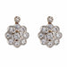 Boucles d'oreilles Boucles d'oreillles anciennes fleurs de diamants 58 Facettes 22-480