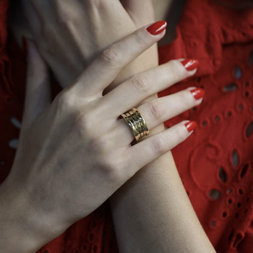 Bague 48 Bague Bulgari B Zero – Or Jaune 18k – Taille 48 58 Facettes FB11041