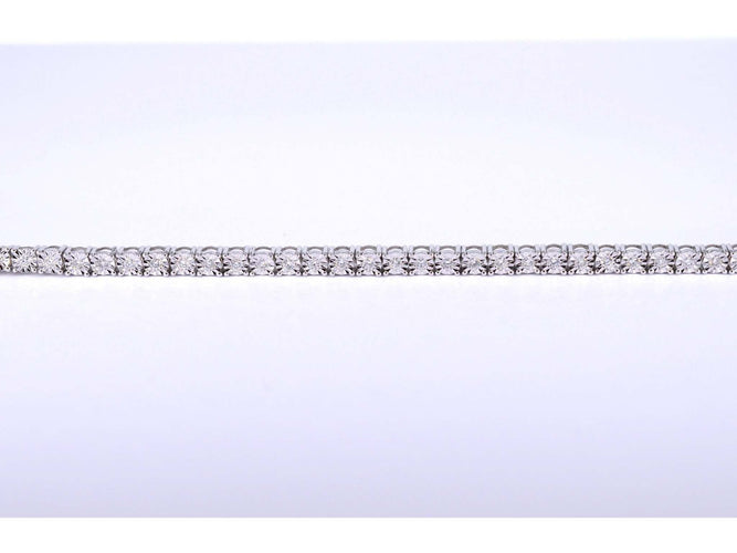 Bracelet Bracelet tennis en or blanc avec diamants 58 Facettes 2021