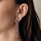 Boucles d'oreilles Boucles d'oreilles or rose, diamants, saphirs 58 Facettes N2984