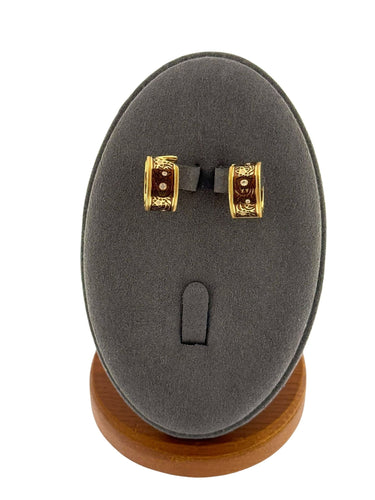 Wellendorff cercles Chokotwist en or jaune avec émail bicolore et diamants 58 Facettes