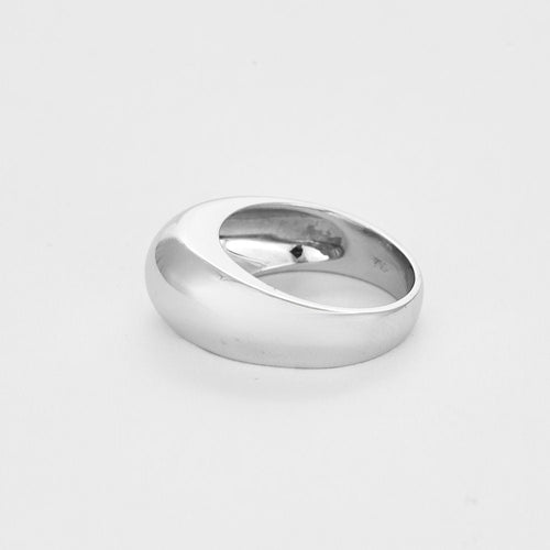 Bague 56,5 Bague jonc en or blanc 58 Facettes CAN1331X3