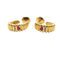 Boucles d'oreilles Boucles d'oreilles or jaune, diamants, rubis 58 Facettes