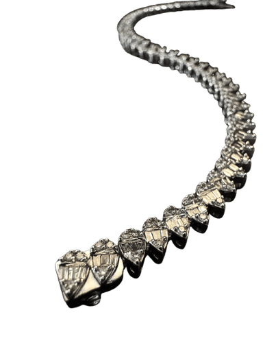 Bracelet Bracelet en or blanc avec diamants 58 Facettes