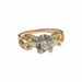 Bague 54 Bague en or et platine avec diamants 58 Facettes DMAR6