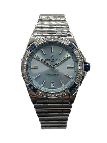 Montre Breitling - Chronomat Super Chronomat Automatique Acier Ensemble Complet 58 Facettes