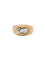 Bague 53 Bague jonc vintage godrons or jaune diamants taille ancienne 0,7 ct 58 Facettes J391