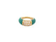 Bague 45 bague VAN CLEEF & ARPELS philippine t45 or jaune 18k chrysoprase & diamants 58 Facettes 267351