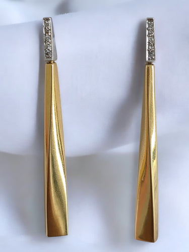 Boucles d'oreilles Pendants d’oreilles – Or 750‰ & Diamants 58 Facettes