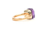 Bague 51 Bague "Pomellato" contemporaine en or rose 18 carats sertie d'une améthyste 58 Facettes 22601