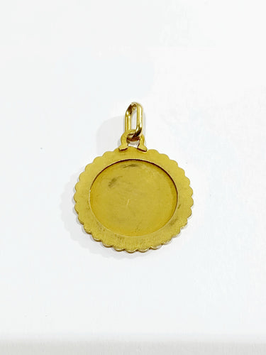 Pendentif Médaille Zodiaque Vierge Or 58 Facettes