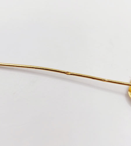 Épingle à foulard antique serpent en or 18k et pierre rouge 58 Facettes A06322