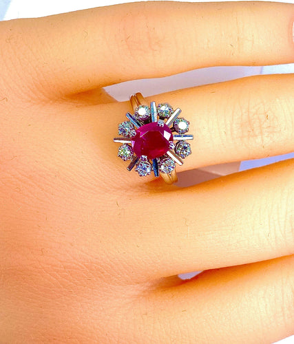 Bague 50 Bague Rubis Diamants 58 Facettes AB248