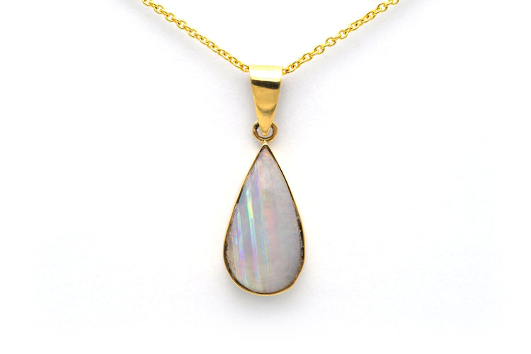 Pendentif Pendentif contemporain or jaune opale 58 Facettes 17856