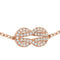 Bracelet FRED - Bracelet Chance Infinie Réversible Or rose Diamants 58 Facettes 87014