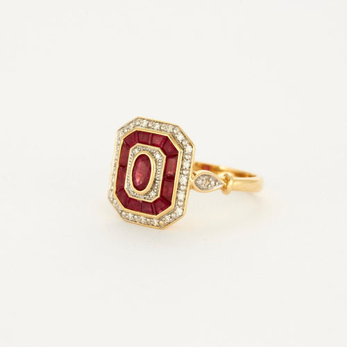 Bague 52 Bague rubis et diamant or jaune 58 Facettes 1