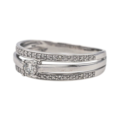 Bague 56 Bague Solitaire Or blanc Diamant 58 Facettes 3904630CN