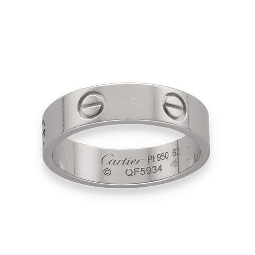 62 CARTIER ring - Love GM ring in platinum 58 Facettes