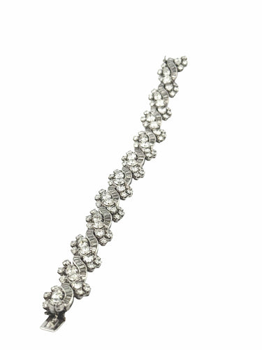 Bracelet Bracelet haute joaillerie en platine , or et diamants 58 Facettes