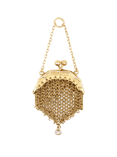 Pendentif Pendentif bourse a Louis or jaune perle 58 Facettes 1210.1