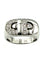 Bague BVLGARI. Collection "Parentesi", bague or blanc 18K et diamants 58 Facettes