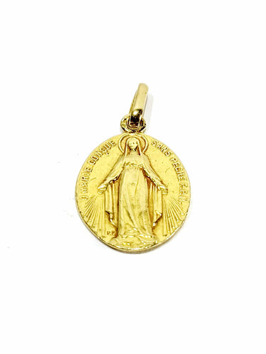 Pendentif Médaille miraculeuse en or jaune 58 Facettes