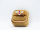 Bague 55 Bague Tank or jaune rubis diamants 58 Facettes 5007