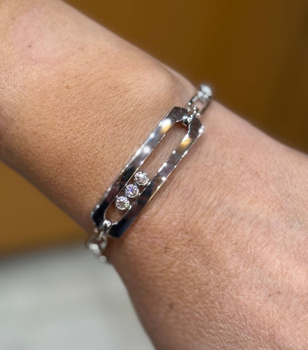 Bracelet Bracelet MESSIKA or blanc et diamants 58 Facettes