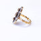 Bague 56 Bague marquise ancienne en or 18k, rubis et diamants taille rose 58 Facettes Marq.Rub.DV