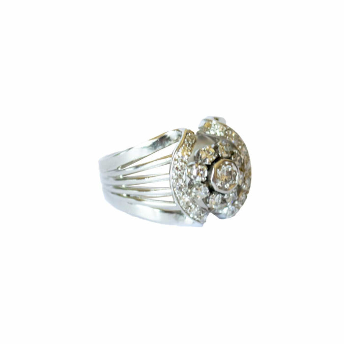 Bague 53.5 Bague en or avec diamants 58 Facettes Q186B