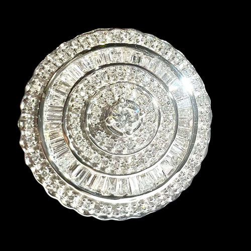 Bague 55 Bague Diamants, or blanc 18 carat 58 Facettes 6430A