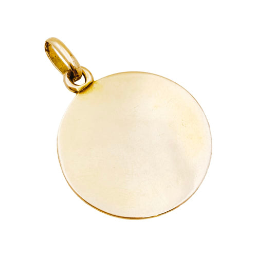 Pendentif Médaille Art Nouveau Prosper d'Epinay de Briort, or jaune. 58 Facettes 35272