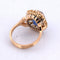 Bague 54 Bague ancienne en or jaune 18 carats avec saphir de 7,70 carats et diamants 58 Facettes AN504