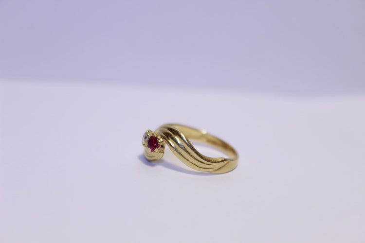 Bague 51 Bague Diamant et Rubis 58 Facettes