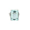 Bague 47 Bague en Or blanc 18k Aquamarine 58 Facettes CAS0171